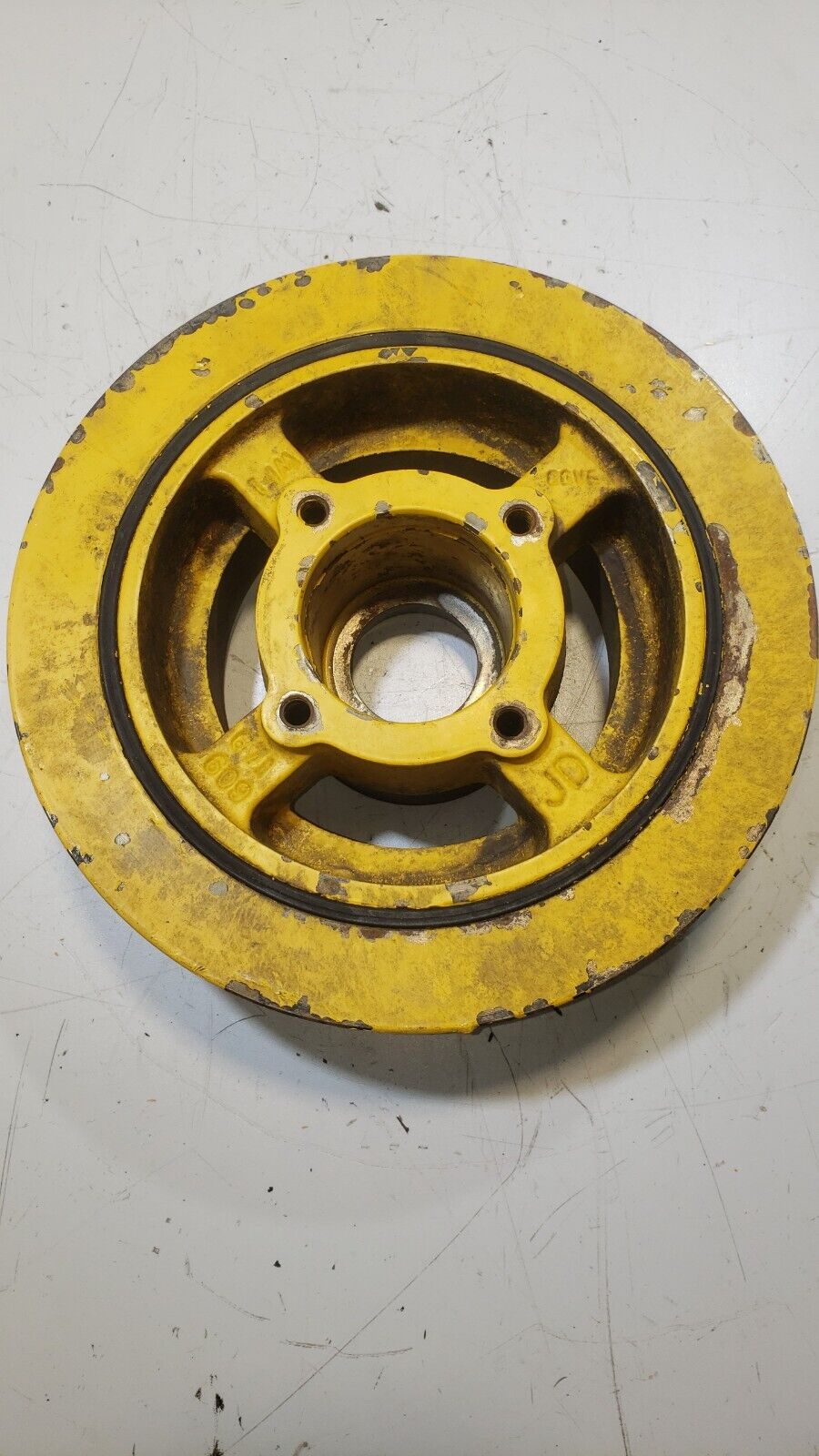 John Deere RE505881 Vibrational Damper Harmonic Balancer OEM ⋆ Used