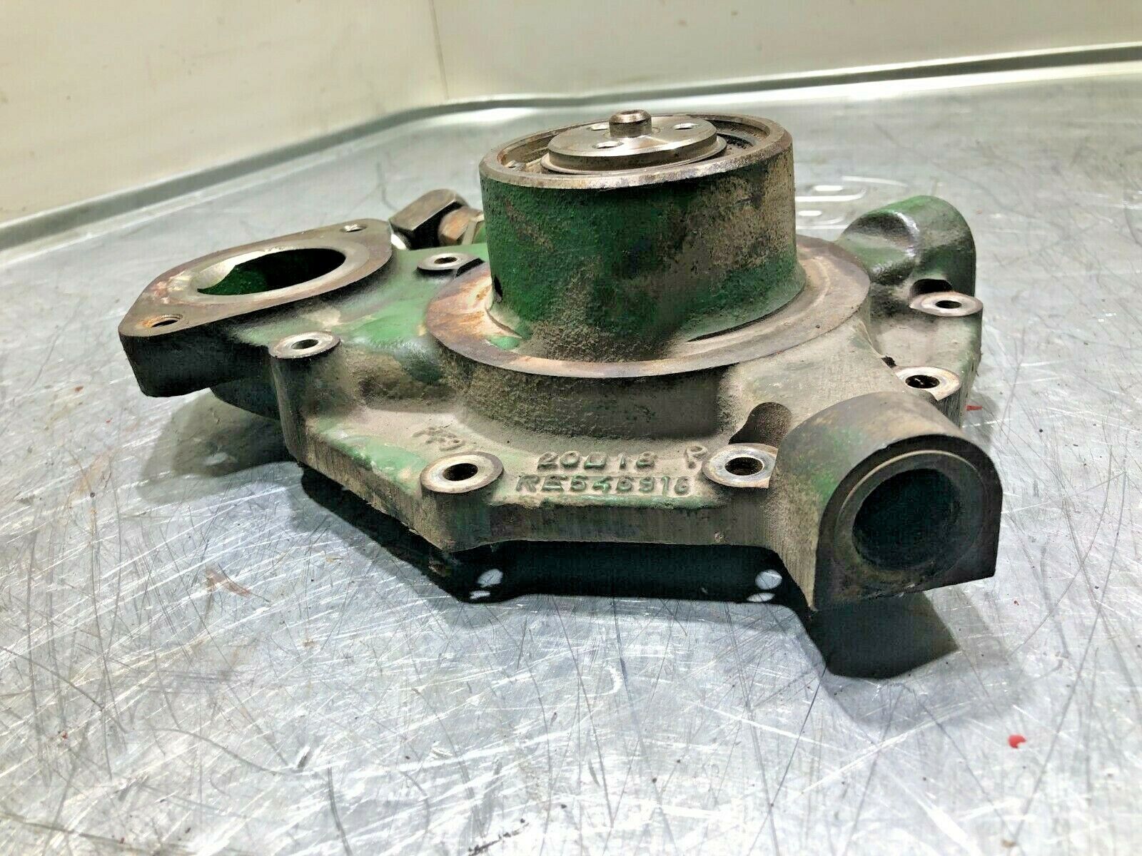 John Deere 6068 Water Pump Assembly RE546918 OEM ⋆ Used Diesel Parts