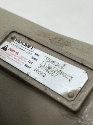 Holset Turbocharger Model HX82 Assy 3596366 Serial T1303260023