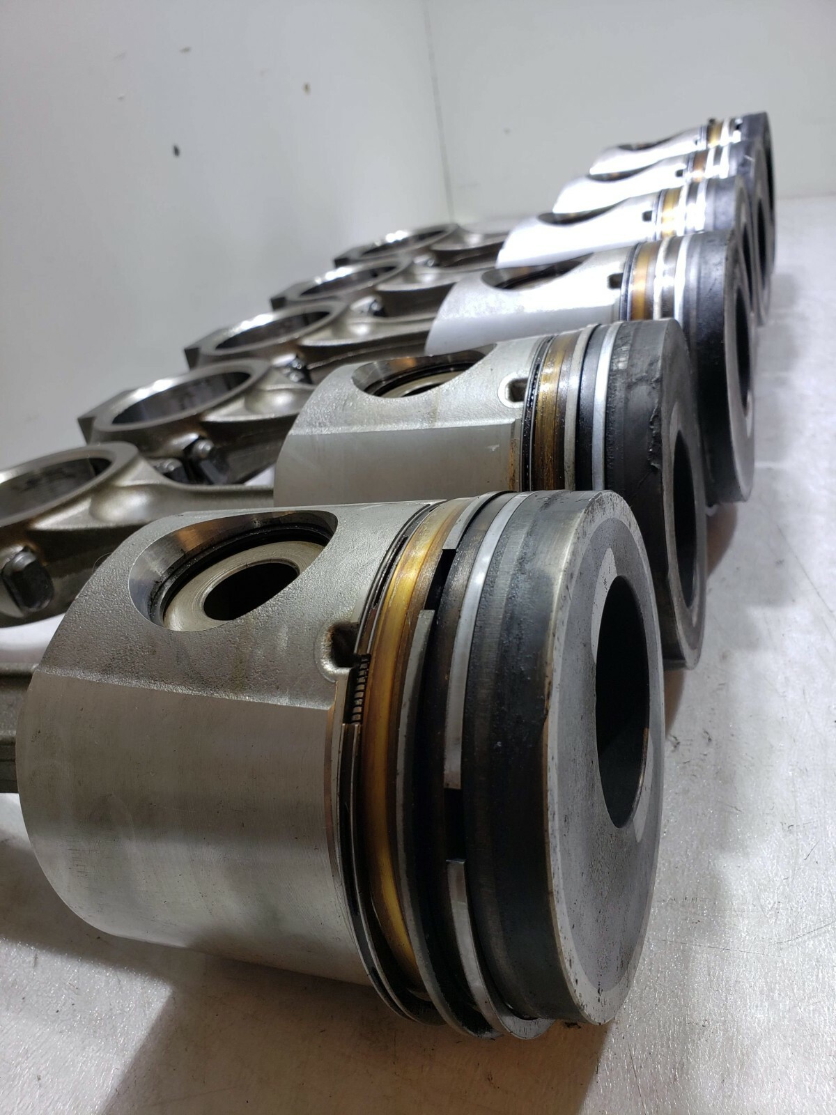 SET of 6 GENUINE CUMMINS 6CT 8.3 Piston with Connecting Rod 3934046 Assembly OEM - Image 6