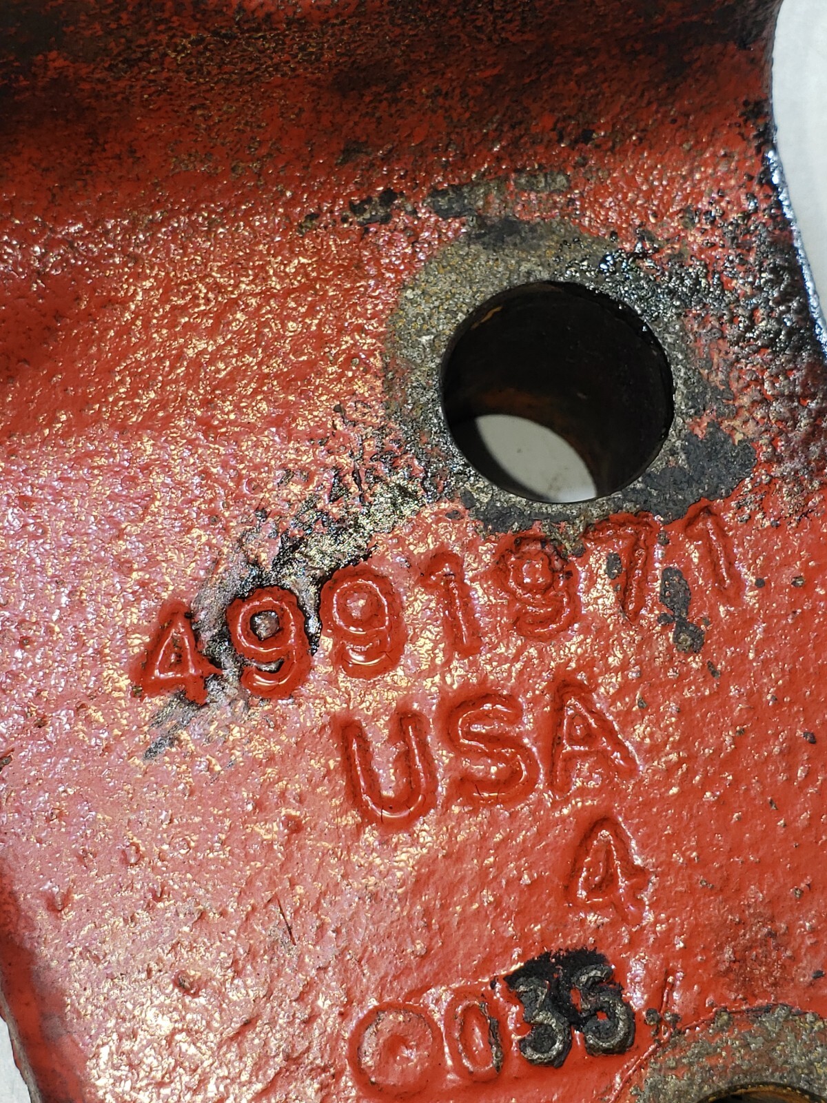 Cummins 4991971 ISX15 Air Compressor Support Bracket OEM - Image 4