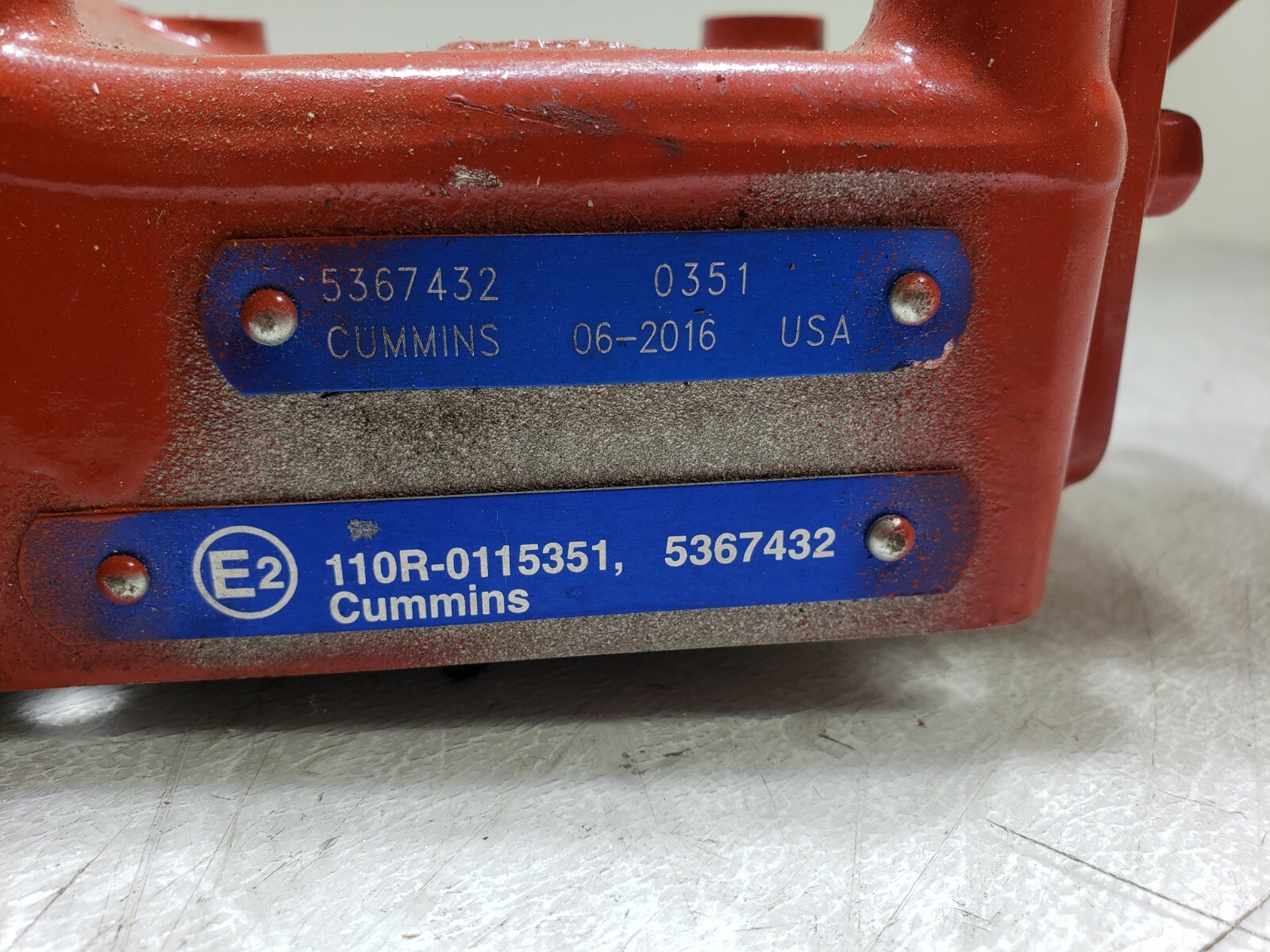 Throttle Body EGR Valve Mounting Brakcet Cummins ISX12G Natural Gas 5343531 - Image 4