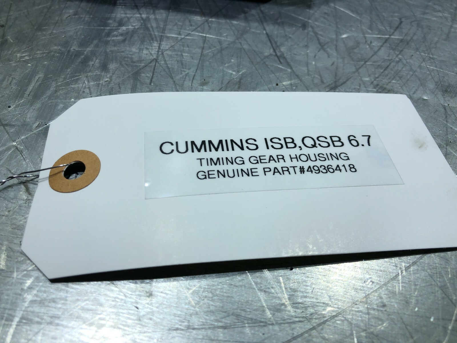 Cummins ISB 6.7 Diesel Engine Timing Gear Cover 4936418 OEM - Image 2