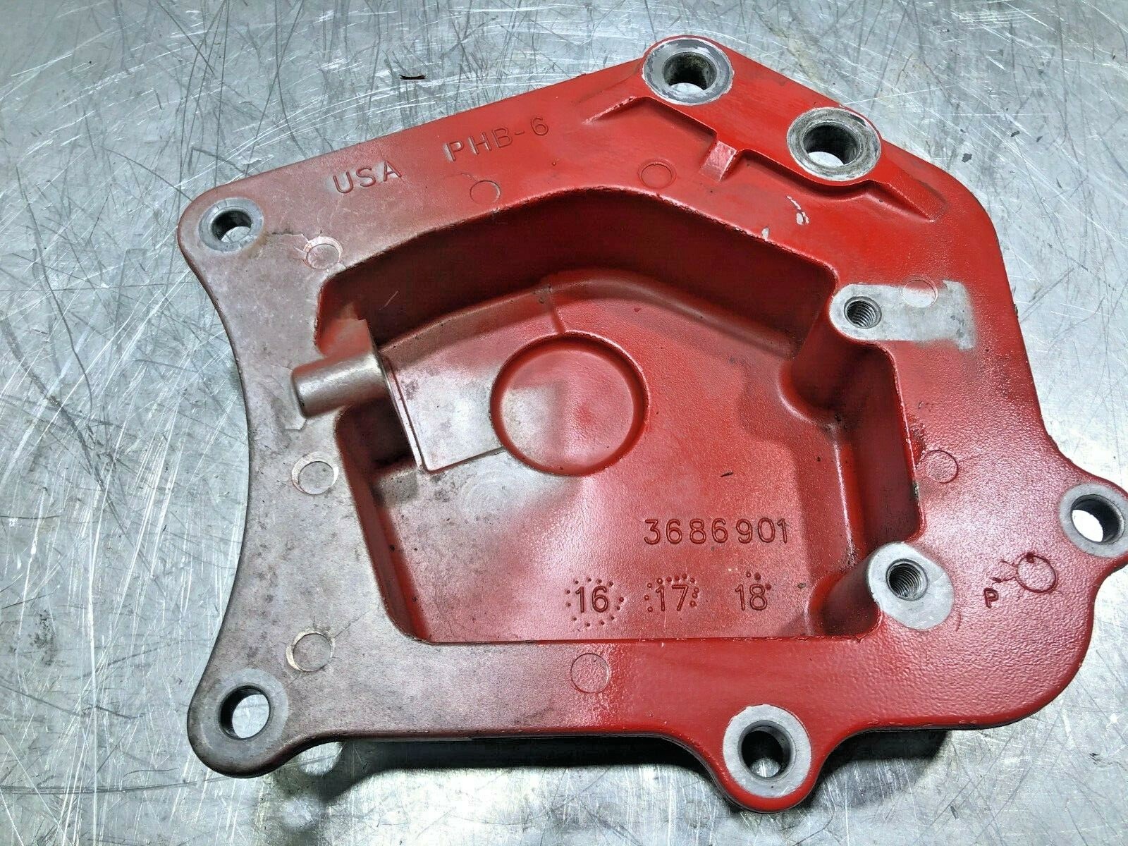 Cummins ISX15 Diesel Engine Gear Cover Sensor Adaptor 3686901 OEM - Image 3