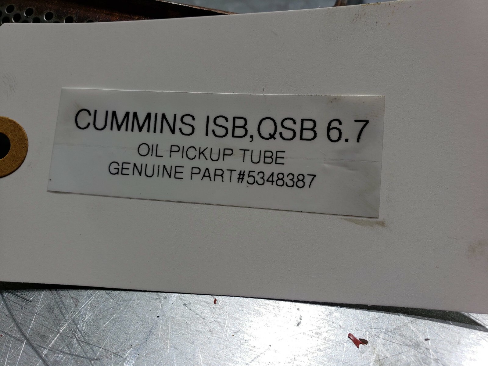 CUMMINS ISB 6.7 ENGINE Oil Pickup Suction Lubricating Pipe 5348387 OEM - Image 5