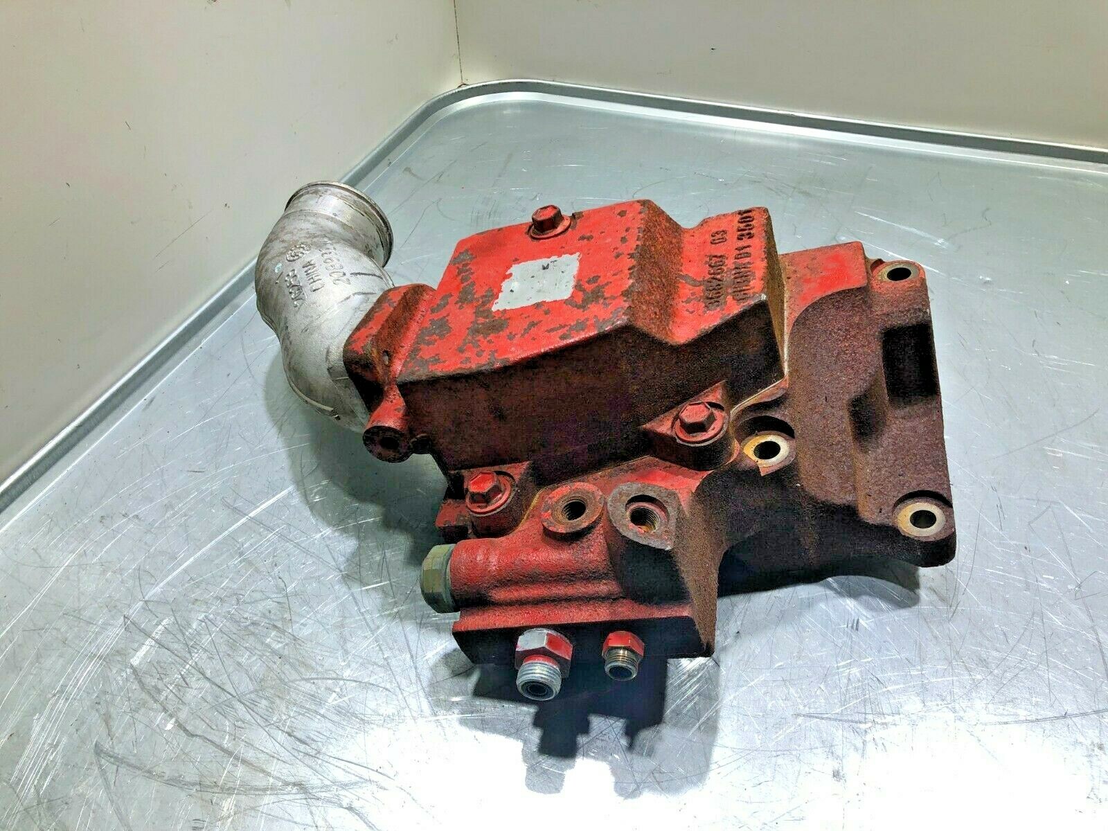Cummins ISX 15 Thermostat Upper 3682667 Lower 3684233 Complete Assembly OEM - Image 6