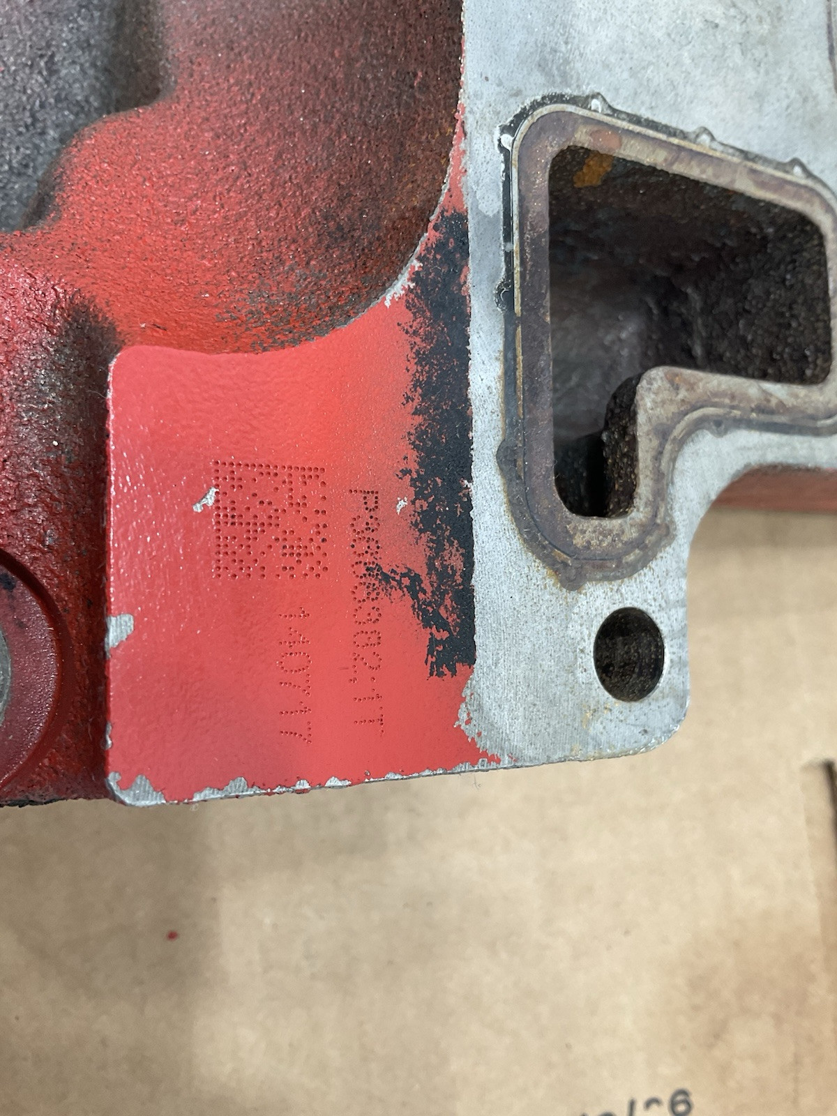 Cummins ISX15 Diesel EngineOEM Lower Thermostat Housing 3686382 - Image 2